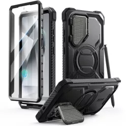   Galaxy S25 Ultra Fekete Supcase Iblsn Armorbox Mag Magsafe tok