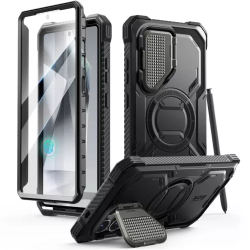 Galaxy S25 Ultra Fekete Supcase Iblsn Armorbox Mag Magsafe tok