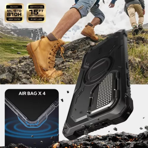 Galaxy S25 Ultra Fekete Supcase Iblsn Armorbox Mag Magsafe tok