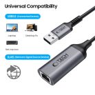 Tech-Protect Ultraboost Adapter Usb 3.0 Ról Ethernet Rj45 1000mbps Fekete