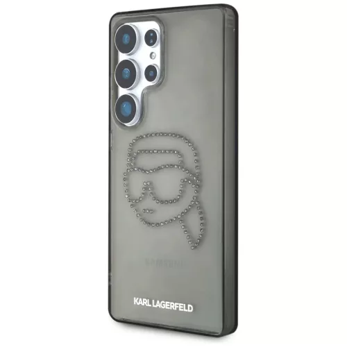Karl Lagerfeld Rhinestones Karl Head Logo Samsung Galaxy S25 Ultra fekete tok
