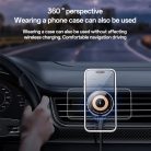 Yesido mágneses autós telefontartó C308 indukciós 15W levegő befúvóra fekete