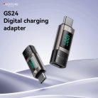Yesido OTG Adapter GS24 - Type C (férfi) to Type C (női) - LCD kijelzővel fekete