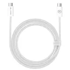 Blavec Cable Candy fonott - Type C to Type C - PD 60W 3A 1 méter (CCA-CC3W10) fehér