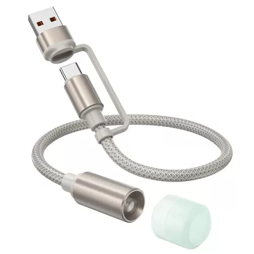 HOCO kábel USB A / Type C LED fénnyel UA38C arany
