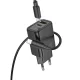 HOCO fali töltő USB-A + Type-C + Type-C Lightning kábel PD QC3.0 3A 30W N63 fekete,