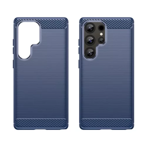 Szilikon tok Carbon tok Samsung Galaxy S25 Ultra - kék