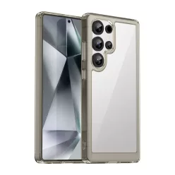   Outer Space Case szilikon tok zselés kerettel Samsung Galaxy S25 Ultra - átlátszó-fekete tok