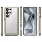 Outer Space Case szilikon tok zselés kerettel Samsung Galaxy S25 Ultra - átlátszó-fekete tok