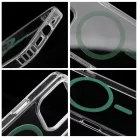 Drop Glue Színes Gyűrűs Mag Tok kompatibilis MagSafe-val SAMSUNG S25 ULTRA sötétzöld
