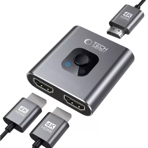 Tech-protect Hb07 Hub Adapter 2in1 Hdmi 4k 60hz Űrszürke