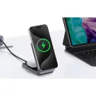 Ugreen W528 2 az 1-ben induktív töltő iPhone-hoz, AirPods-hoz, 20W (fehér)