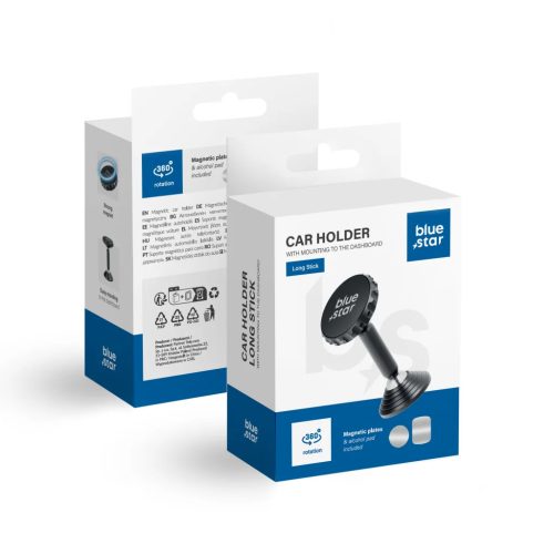 BLUE STAR LONG STICK mágneses asztali tartó fekete