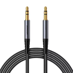   Joyroom sztereó audiokábel AUX 3.5 mm minijack 1,2 m fekete (SY-A08)