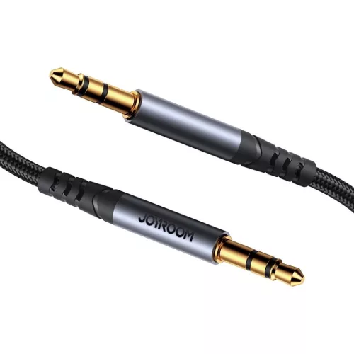 Joyroom sztereó audiokábel AUX 3.5 mm minijack 1,2 m fekete (SY-A08)