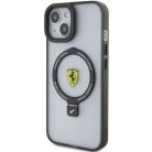 Ferrari Ring Stand 2023 Collection MagSafe tok iPhone 15 Plus / 14 Plus - Fekete