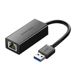   USB 3.0 - RJ45 hálózati adapter Ugreen CR111, Gigabites Ethernet (Fekete)