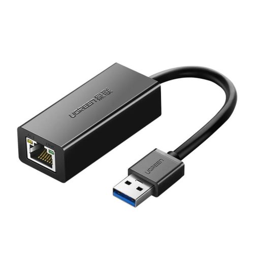 USB 3.0 - RJ45 hálózati adapter Ugreen CR111, Gigabites Ethernet (Fekete)