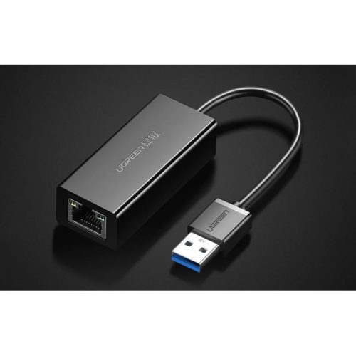 USB 3.0 - RJ45 hálózati adapter Ugreen CR111, Gigabites Ethernet (Fekete)