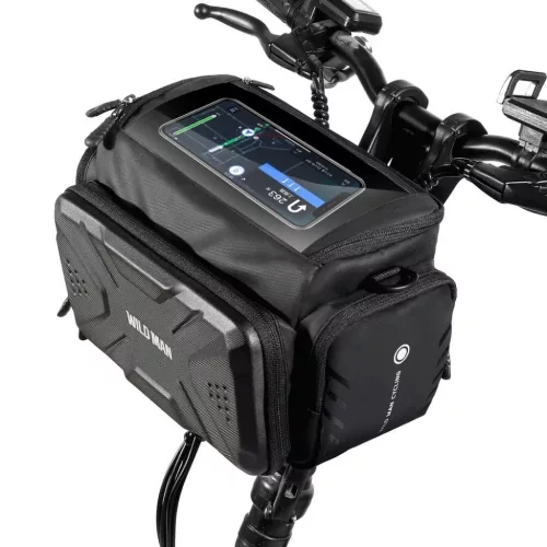 WILDMAN utazótáska kormányra cipzárral GS6 4L (4"-7") fekete