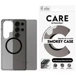   CARE by PanzerGlass Flagship Urban Combat Fekete Qi tok Samsung Galaxy S25 Ultra - Félig átlátszó Füst