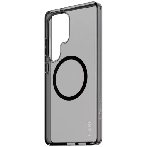 CARE by PanzerGlass Flagship Urban Combat Fekete Qi tok Samsung Galaxy S25 Ultra - Félig átlátszó Füst