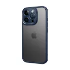 Rock Guard Touch Matte sorozatú tok iPhone 16 Pro-hoz, kék