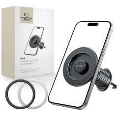   Tech-protect N58 Mágneses Magsafe Szellőzőre Erősíthető Autós Tartó Fekete