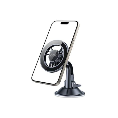 Tech-protect N56 Mágneses Magsafe Műszerfalra rögzíthető autós tartó Fekete