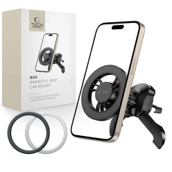   Tech-protect N56 Mágneses Magsafe Stabil Szellőzőre Erősíthető Autós Telefontartó Fekete