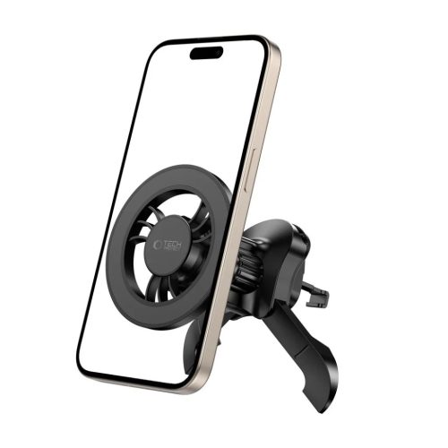 Tech-protect N56 Mágneses Magsafe Stabil Szellőzőre Erősíthető Autós Telefontartó Fekete