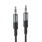 HOCO kábel AUX Jack 3,5 mm (férfi) Jack 3,5 mm (férfi) UPA23 1 m fém szürke