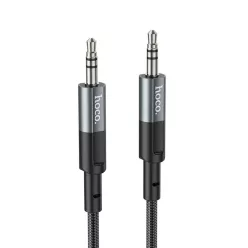   HOCO kábel AUX Jack 3,5 mm (férfi) Jack 3,5 mm (férfi) UPA23 1 m fém szürke