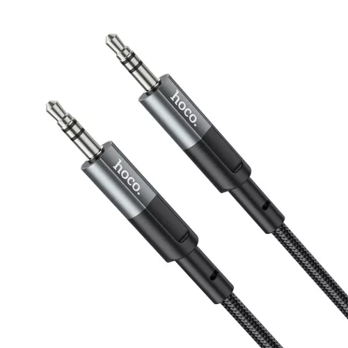 HOCO kábel AUX Jack 3,5 mm (férfi) Jack 3,5 mm (férfi) UPA23 1 m fém szürke