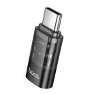 HOCO adapter Type C (férfi) - Lightning (női) UA36D átlátszó fekete