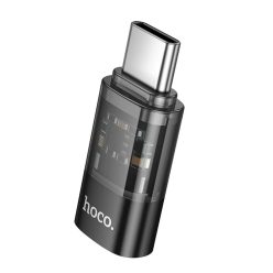   HOCO adapter Type C (férfi) - Lightning (női) UA36D átlátszó fekete