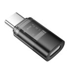 HOCO adapter Type C (férfi) - Lightning (női) UA36D átlátszó fekete