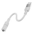 HOCO adapter AUX Type C 3,5 mm Jack-hoz LS37 0,15 m átlátszó szürke