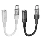 HOCO adapter AUX Type C 3,5 mm Jack-hoz LS37 0,15 m átlátszó szürke