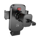 HOCO autós tartó szellőzőre H78 fekete fém szürke,