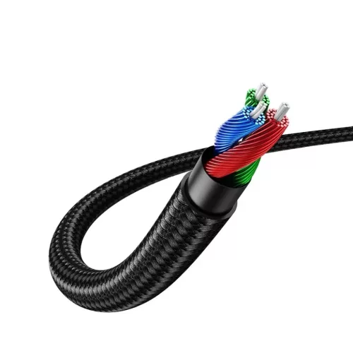 Ugreen derékszögű AUX kábel 2 x mini jack 3.5 mm 1m kék (AV112)