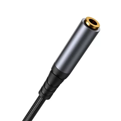 Joyroom sztereó audio kábel AUX 3.5 mm mini jack (férfi) - mini jack (női) 1.2 m fekete (SY-A09)