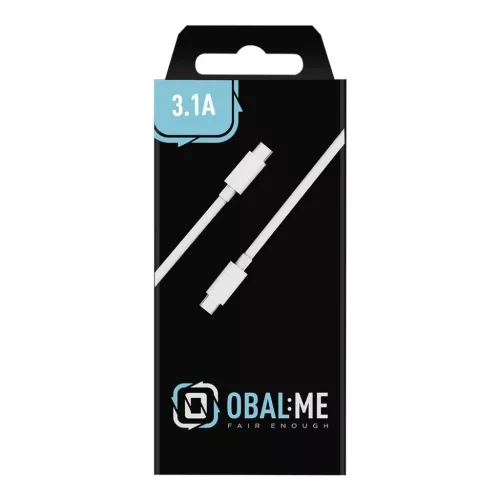 OBAL:ME Gyors töltés USB-C/USB-C kábel 1m fehér