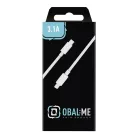 OBAL:ME Gyors töltésre alkalmas USB-C/Lightning kábel 1m Fehér Lightning USB kábel