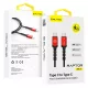 Blavec Cable Raptor fonott - Type C to Type C - PD 100W 5A 2 méter (CRA-CC5BR20) fekete-piros