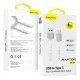 Blavec Kábel Raptor fonott - USB-C típus - PD 66W 6A 2 méter (CRA-UC6WS20) fehér-ezüst