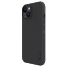 Nillkin Super Frosted PRO hátlapi tok Apple iPhone 15-hez Fekete (Apple logó kivágás nélkül) tok