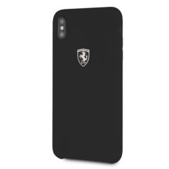   Ferrari Hardcase FEOSIHCI65BK iPhone Xs Max fekete/fekete Silicone Off track tok