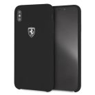 Ferrari Hardcase FEOSIHCI65BK iPhone Xs Max fekete/fekete Silicone Off track tok