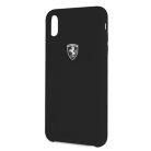 Ferrari Hardcase FEOSIHCI65BK iPhone Xs Max fekete/fekete Silicone Off track tok